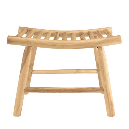 Tabouret en branches de teck naturel WILL