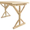 Bureau WILL en branches de teck naturel 120x60cm