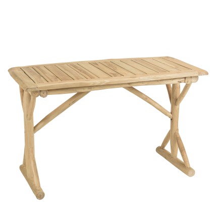 WILL Desk 120x60cm - Natural Teak Branches