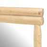 Miroir rectangulaire en branches de teck naturel
