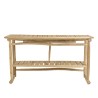 WILL Double Tray Console Table - Natural Teak Branches