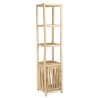 WILL - 2-tier Shelf with 1 Door in Natural Teak Branches