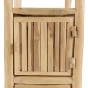 WILL 1-Tier Shelf with 2 Doors - Natural Teak Branches