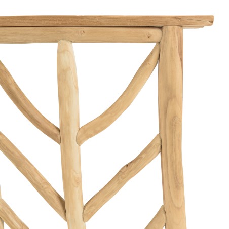 WILL - Natural Teak Console Table with Openwork Base