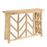 WILL - Natural Teak Console Table with Openwork Base