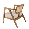 Fauteuil FLORES en teck avec dossier en cannage naturel