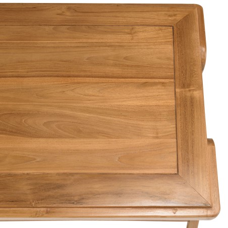 Table basse rectangulaire double plateau en teck WILL FLORES