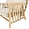 Ensemble BORNEO WILL : canapé 2 p. 2 fauteuils 1 table basse en teck