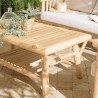 Ensemble BORNEO WILL : canapé 2 p. 2 fauteuils 1 table basse en teck