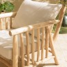 Ensemble BORNEO WILL : canapé 2 p. 2 fauteuils 1 table basse en teck