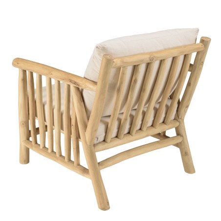 WILL - BORNEO Set: 2-Seater Sofa, 2 Armchairs, Teak Coffee Table