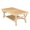 Ensemble BORNEO WILL : canapé 2 p. 2 fauteuils 1 table basse en teck