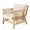Ensemble BORNEO WILL : canapé 2 p. 2 fauteuils 1 table basse en teck