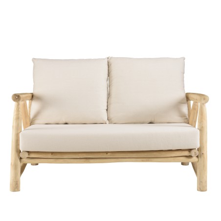 WILL - MADURA Set: 2-Seater Sofa, 2 Armchairs, Teak Coffee Table