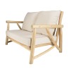WILL - MADURA Set: 2-Seater Sofa, 2 Armchairs, Teak Coffee Table