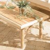 WILL - MADURA Set: 2-Seater Sofa, 2 Armchairs, Teak Coffee Table