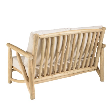 WILL - MADURA Set: 2-Seater Sofa, 2 Armchairs, Teak Coffee Table