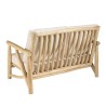 WILL - MADURA Set: 2-Seater Sofa, 2 Armchairs, Teak Coffee Table