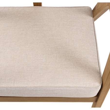 WILL - FLORES Set: 2-Seater Sofa, 2 Armchairs, 1 Teak Coffee Table