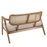 Ensemble FLORES en teck - Canapé 2 p., 2 fauteuils, 1 table basse
