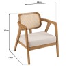 WILL - FLORES Set: 2-Seater Sofa, 2 Armchairs, 1 Teak Coffee Table