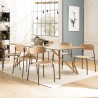 Lot de 2 chaises écolier en bois de frêne
