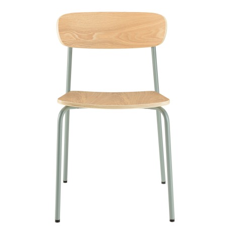 Lot de 2 chaises écolier bois de frêne