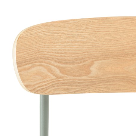 Lot de 2 chaises écolier bois de frêne