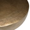 JOHAN Round Shell Coffee Table 90x90cm - Antique Gold Aluminum