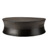 JOHAN Round Coffee Table 117x117cm - Black Aluminum