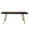 Table basse JOHAN en aluminium noir et doré