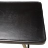 Table basse JOHAN en aluminium noir et doré