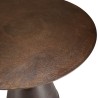 Table ronde JOHAN 80cm alu laiton pied conique