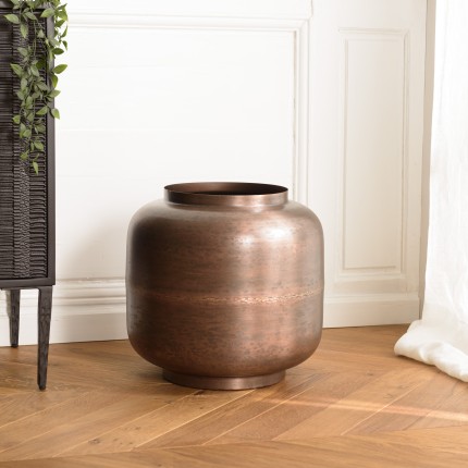 Vase JOHAN en acier couleur bronze cuivré