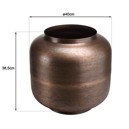 JOHAN Vase - 40cm x 38.5cm Copper Bronze Steel