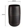 Vase JOHAN en acier couleur bronze cuivrée