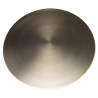 JAMES Round Coffee Table 80x80cm - Black Iron with Gold Trim