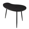 Table d'appoint ovoïde JAMES - Noir mat