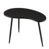 Table d'appoint ovoïde JAMES - Noir mat