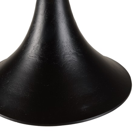 JAMES Side Table 65x65cm - Mango Wood Top & Black Flared Legs