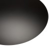 Table basse ronde JAMES 110x110cm en fer noir et pied doré