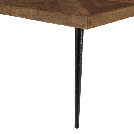 KIARA Rectangular Coffee Table 135x70cm | Recycled Wood & Metal Legs