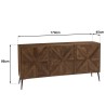 Buffet KIARA - Bois recyclé 3 portes
