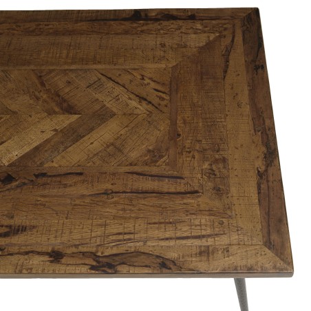 Table basse KIARA - Formes géométriques en bois recyclé