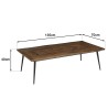 Table basse KIARA - Formes géométriques en bois recyclé