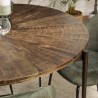 KIARA Round Dining Table 120x120cm Recycled Wood