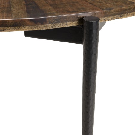 KIARA Round Dining Table 120x120cm Recycled Wood