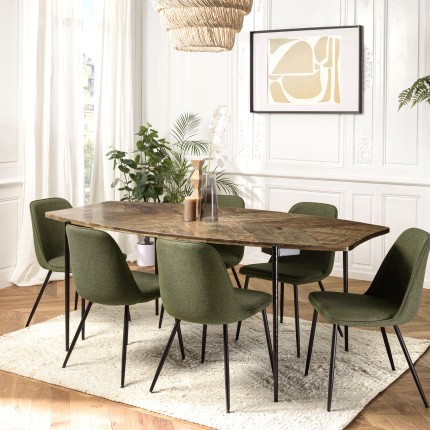 Table à manger KIARA en bois recyclé 200x100cm