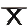 Table à manger BASILE 120x120 couleur rouille