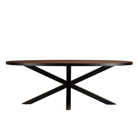 Table à manger BASILE 220x110 couleur rouille effet pierre